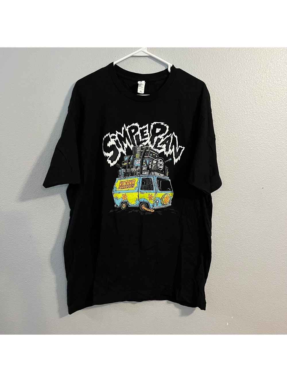 Simple Plan US Tour Summer 2023 Black Graphic T-Shirt XL